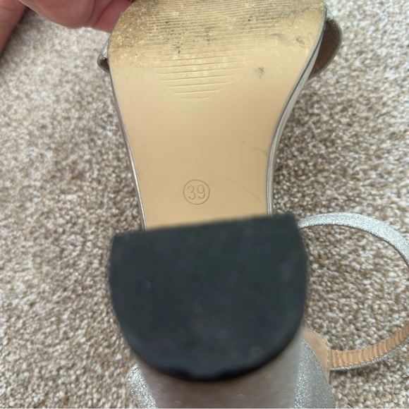 Silver Women's Heels, Dress Up Heels, Size 8 - Picture 7 of 8